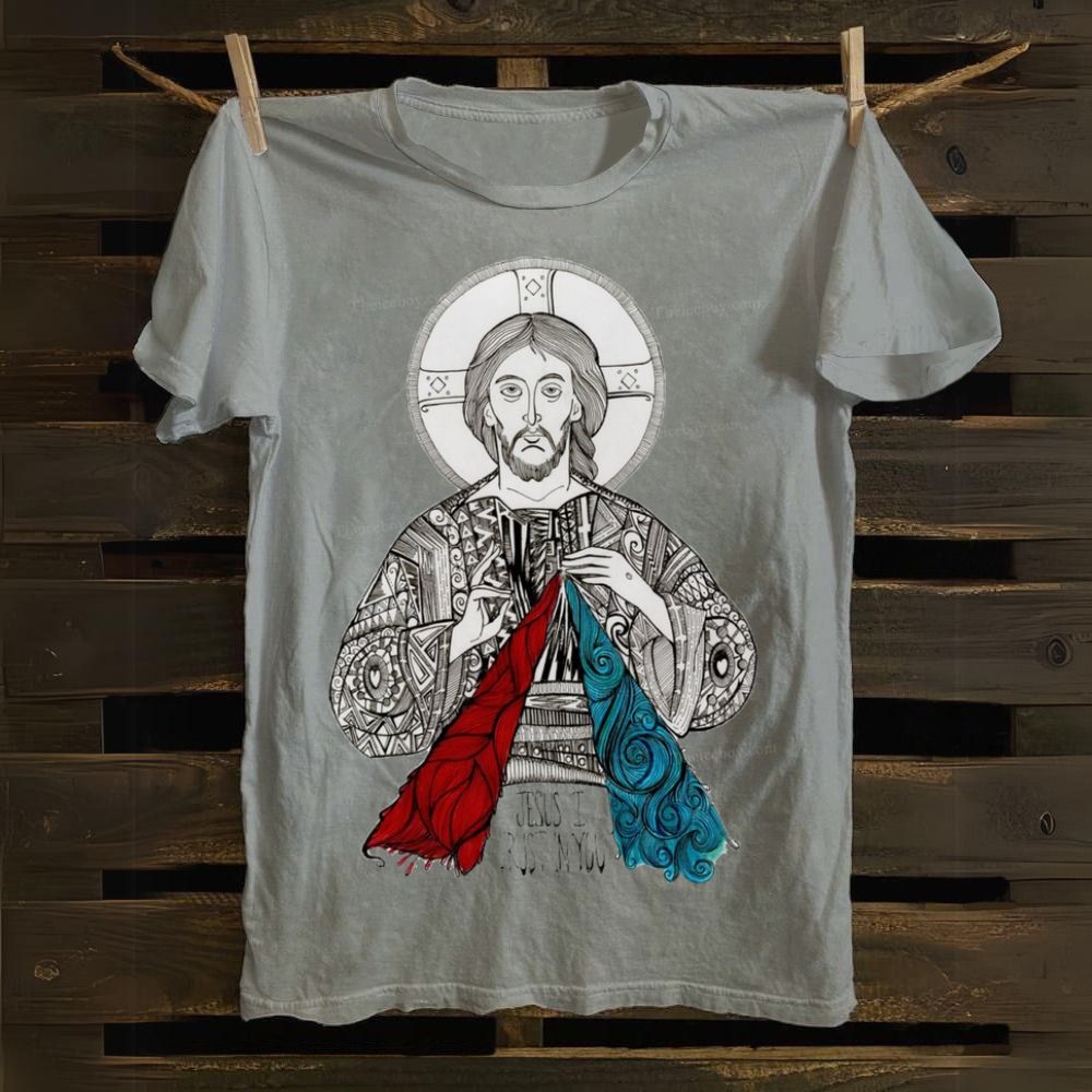 Merciful Jesus Cotton T-shirt