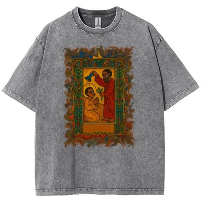 God's Blessing Snowflake Vintage Cotton T-Shirt