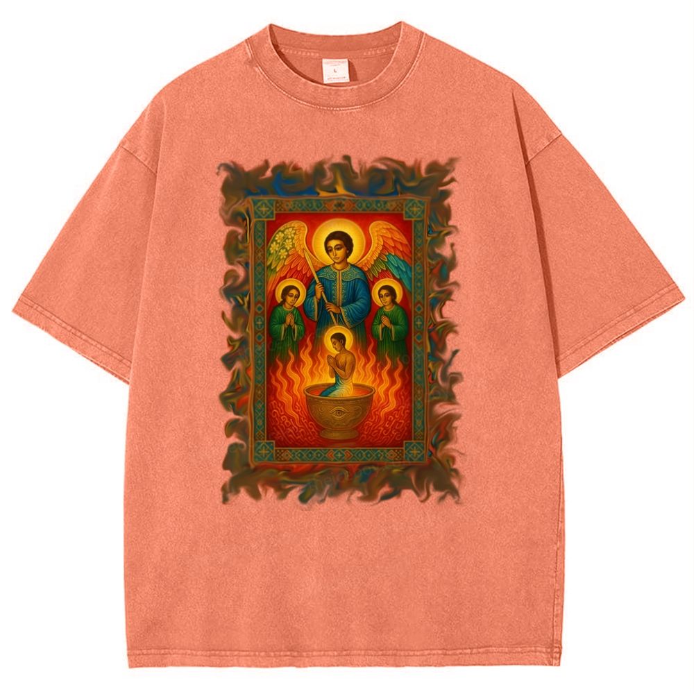 Holy Water Bath Snowflake Vintage Cotton T-Shirt