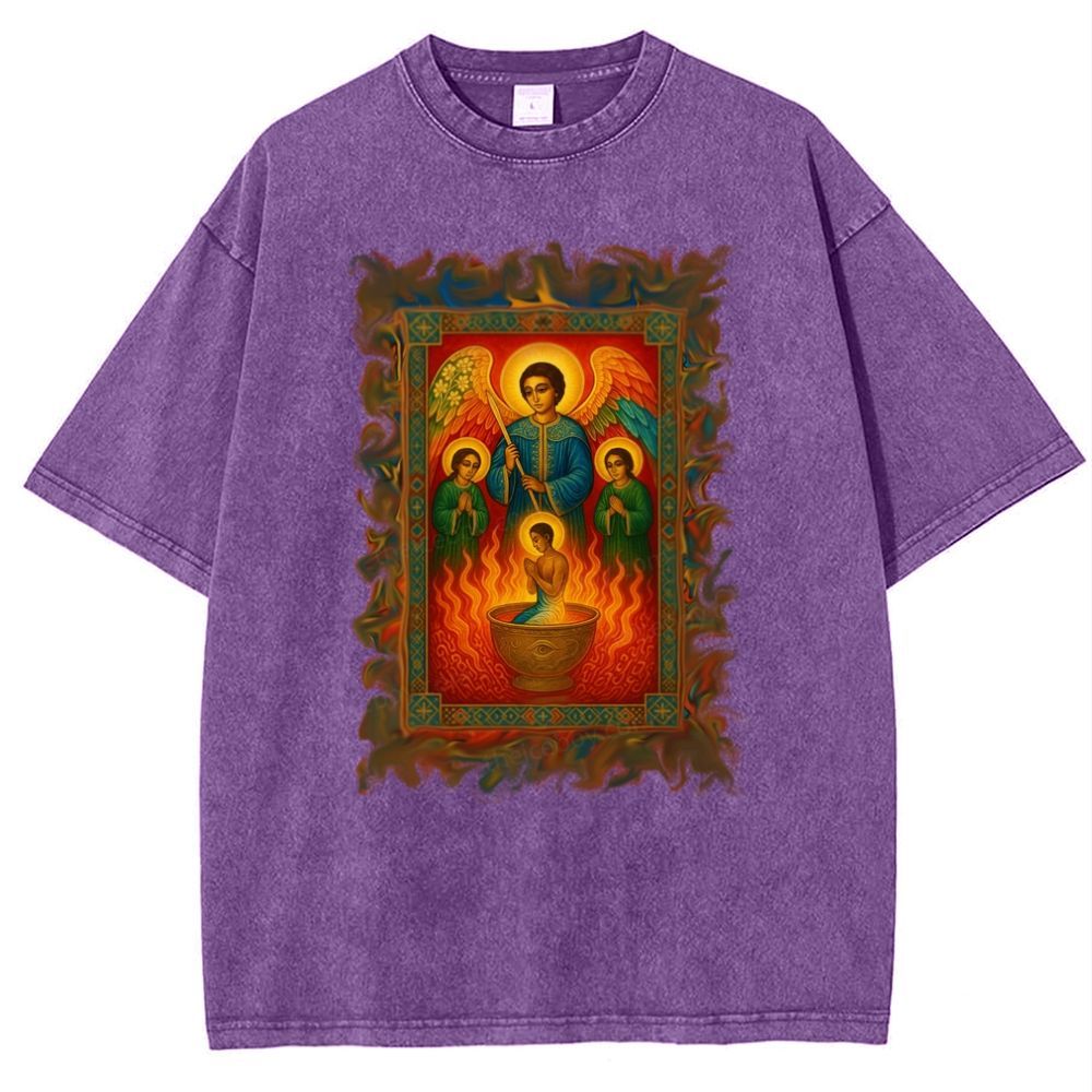 Holy Water Bath Snowflake Vintage Cotton T-Shirt
