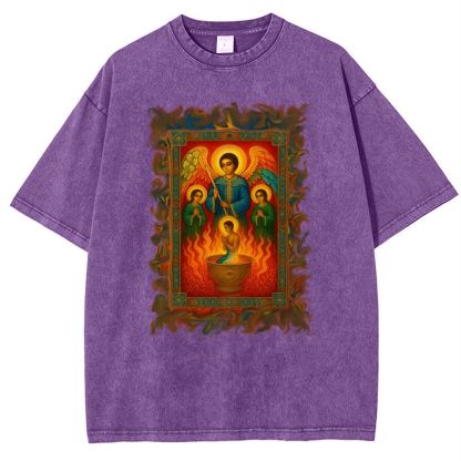 Holy Water Bath Snowflake Vintage Cotton T-Shirt