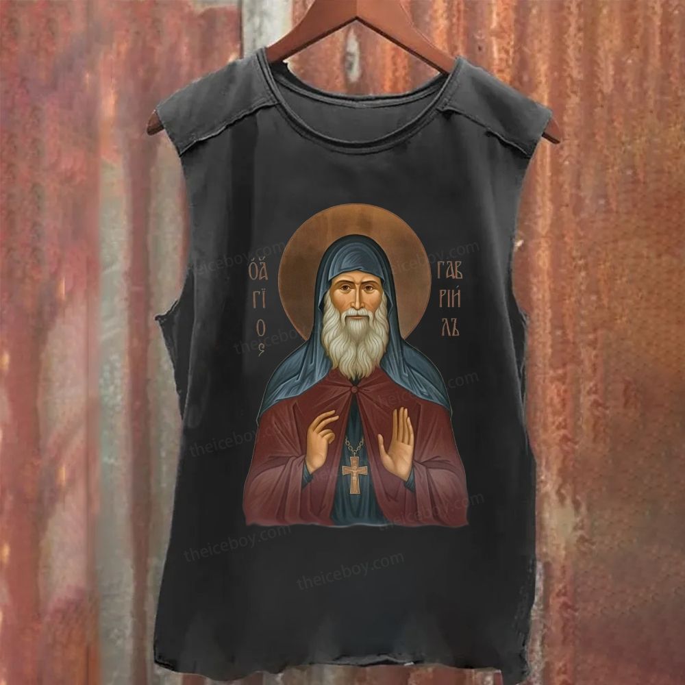Icon Of Saint Gabriel Washed Tank Top