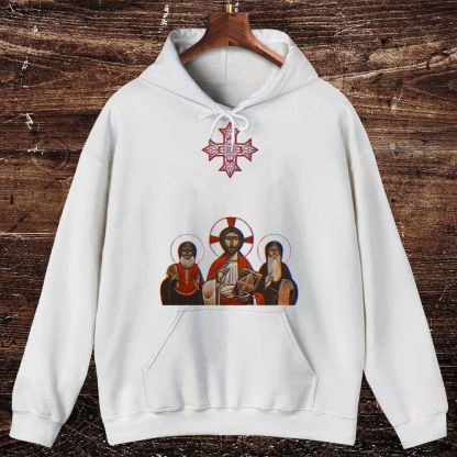 Saint Anthony Saint Moses the black and Jesus Christ Oversized Cotton Hoodies