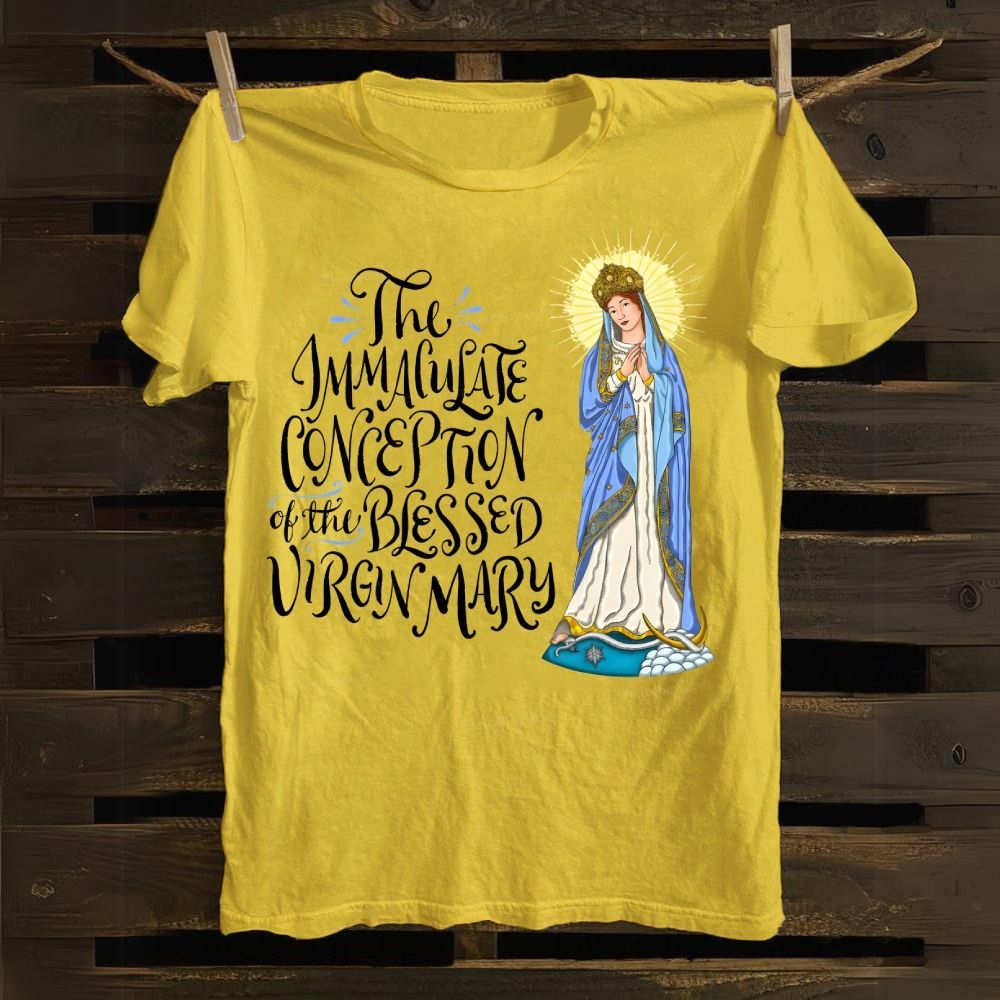 The Immaculate Conception of the Blessed Virgin Mary Cotton T-shirt