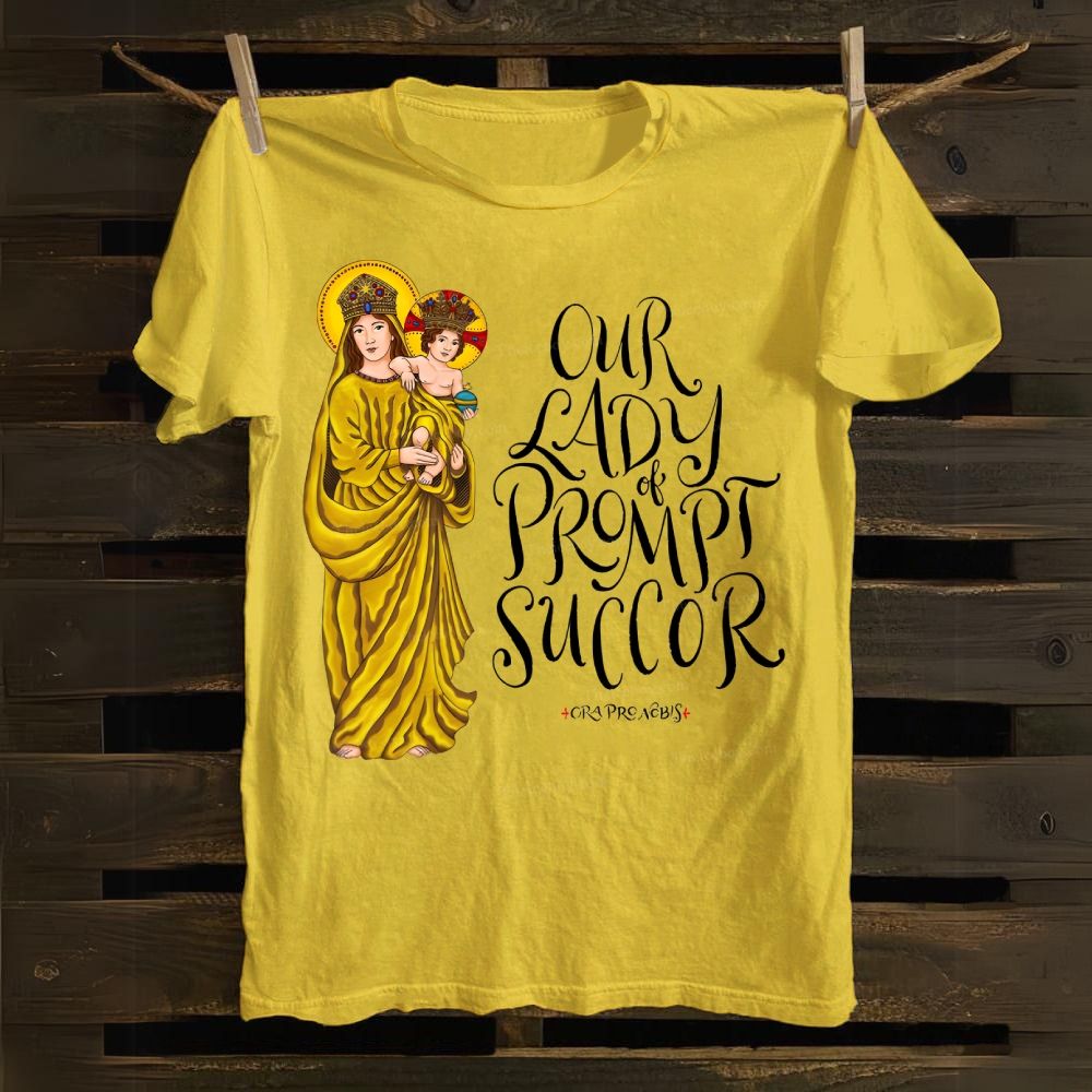 Our Lady of Prompt Succor Cotton T-shirt