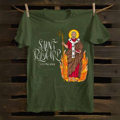 Saint Polycarp Cotton T-shirt