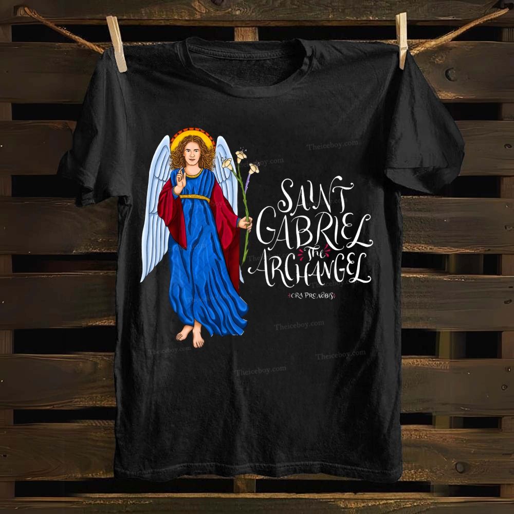 SAINT GABRIEL THE ARCHANGEL Cotton T-shirt