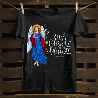 SAINT GABRIEL THE ARCHANGEL Cotton T-shirt