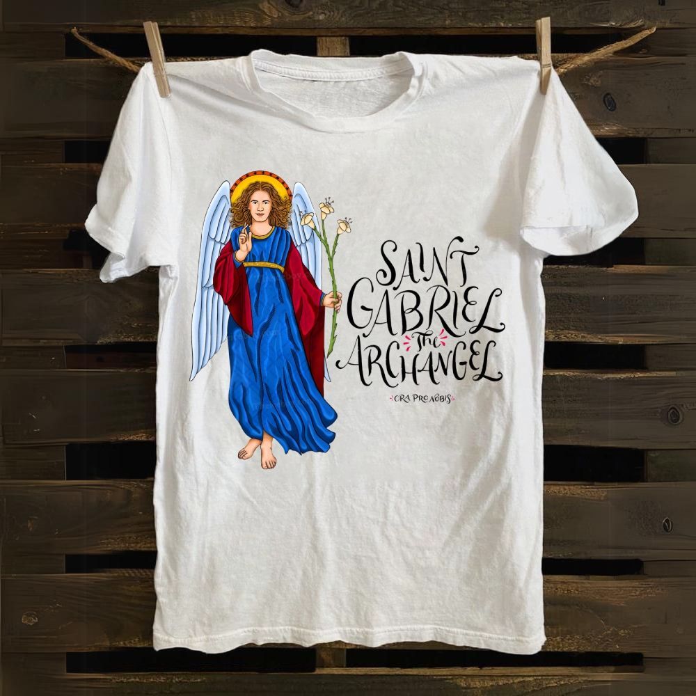 SAINT GABRIEL THE ARCHANGEL Cotton T-shirt