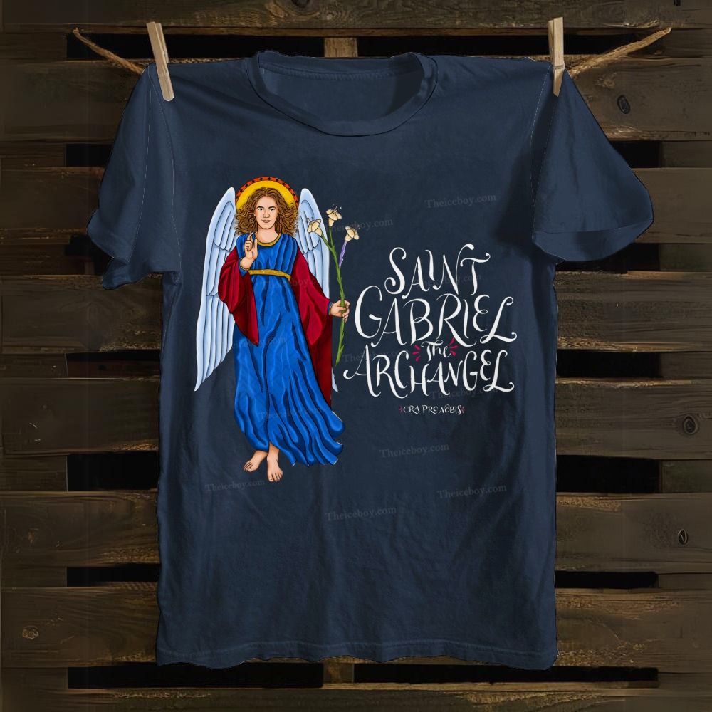 SAINT GABRIEL THE ARCHANGEL Cotton T-shirt