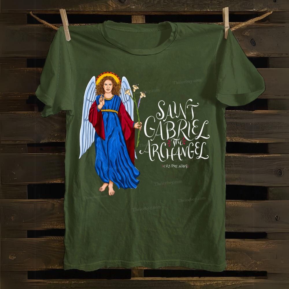 SAINT GABRIEL THE ARCHANGEL Cotton T-shirt
