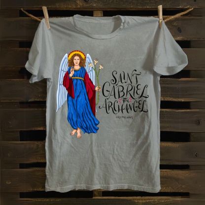 SAINT GABRIEL THE ARCHANGEL Cotton T-shirt