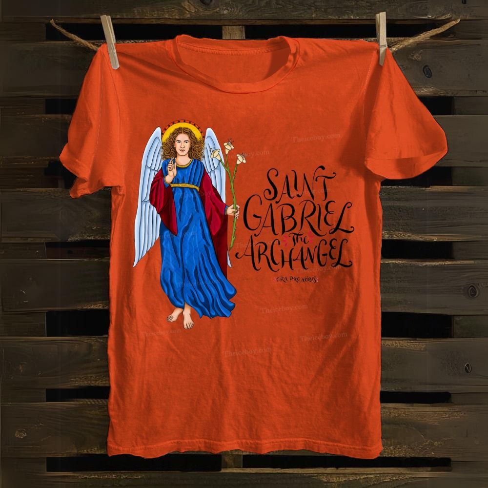 SAINT GABRIEL THE ARCHANGEL Cotton T-shirt