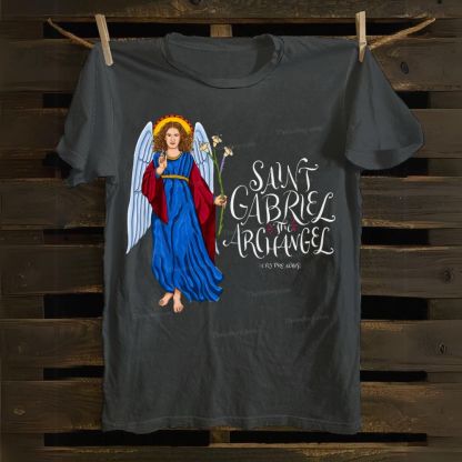SAINT GABRIEL THE ARCHANGEL Cotton T-shirt