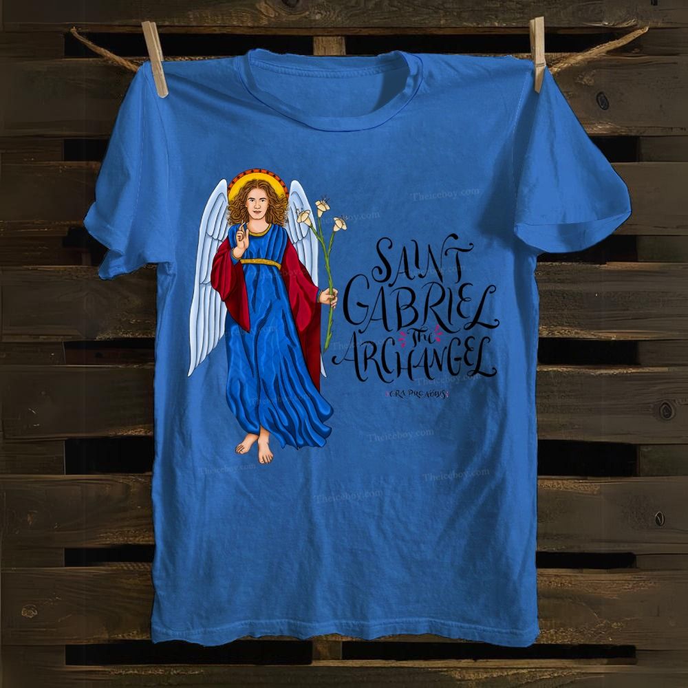 SAINT GABRIEL THE ARCHANGEL Cotton T-shirt