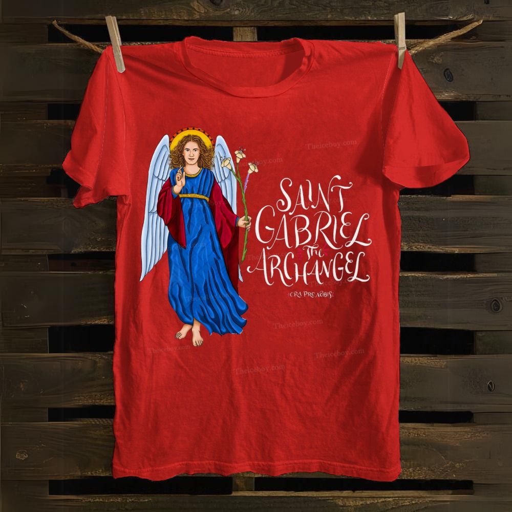 SAINT GABRIEL THE ARCHANGEL Cotton T-shirt