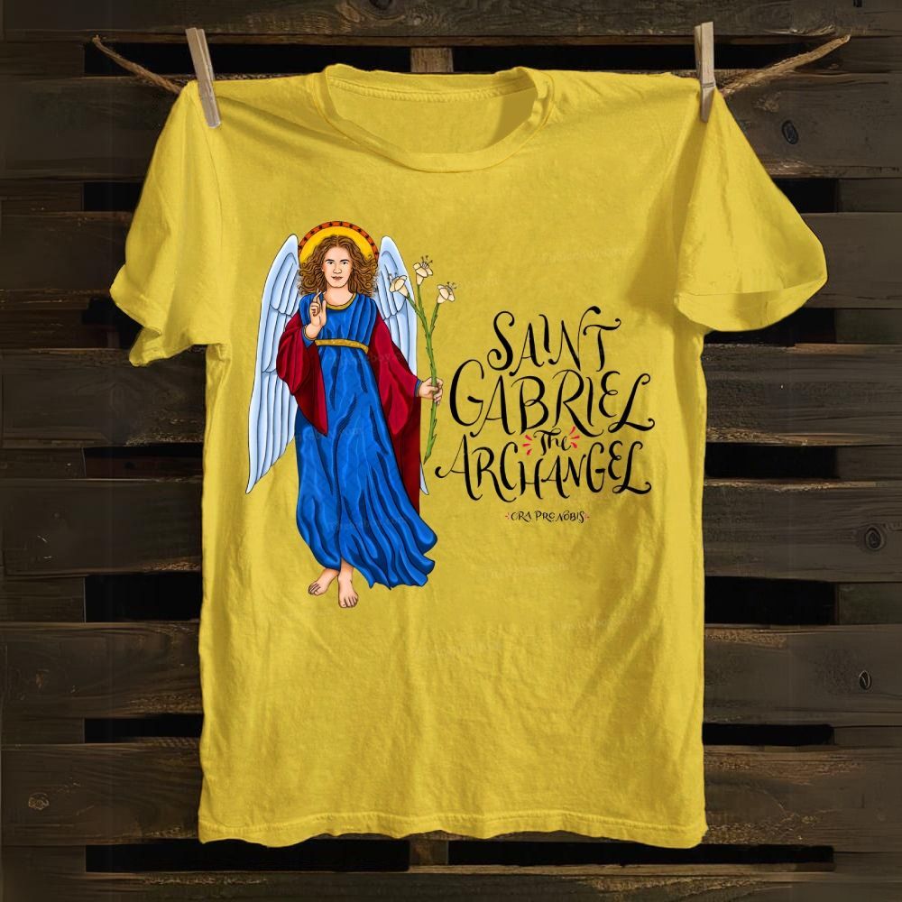 SAINT GABRIEL THE ARCHANGEL Cotton T-shirt