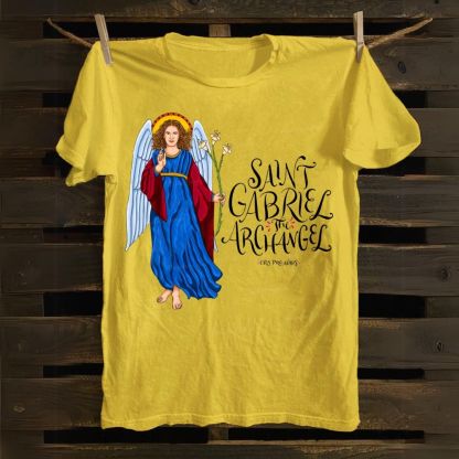 SAINT GABRIEL THE ARCHANGEL Cotton T-shirt
