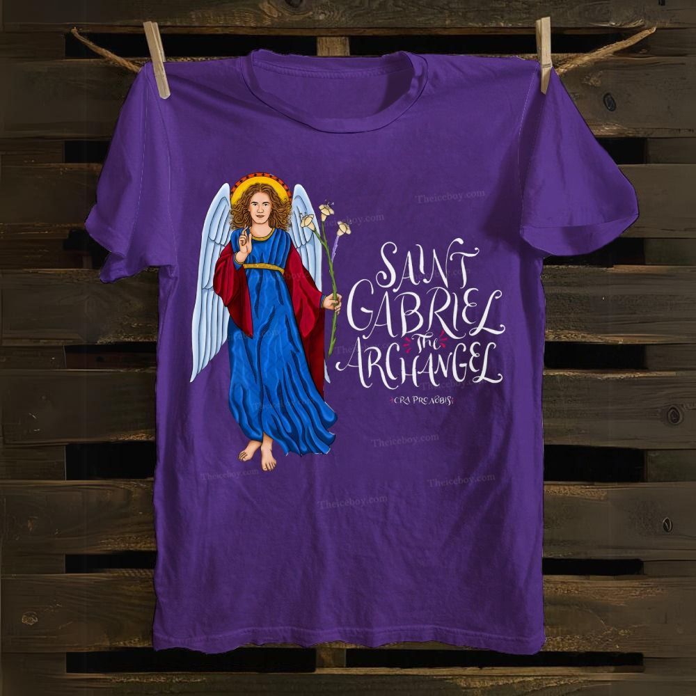 SAINT GABRIEL THE ARCHANGEL Cotton T-shirt