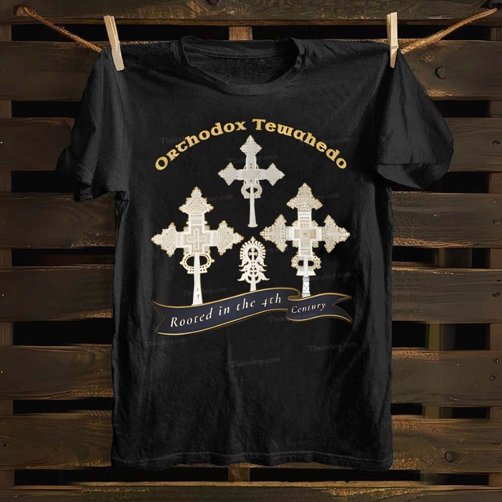Orthodox Tewahedo Christian Cross Cotton T-shirt