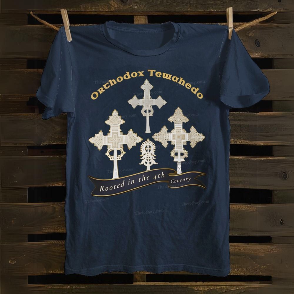 Orthodox Tewahedo Christian Cross Cotton T-shirt