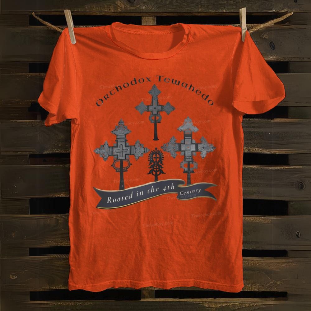 Orthodox Tewahedo Christian Cross Cotton T-shirt