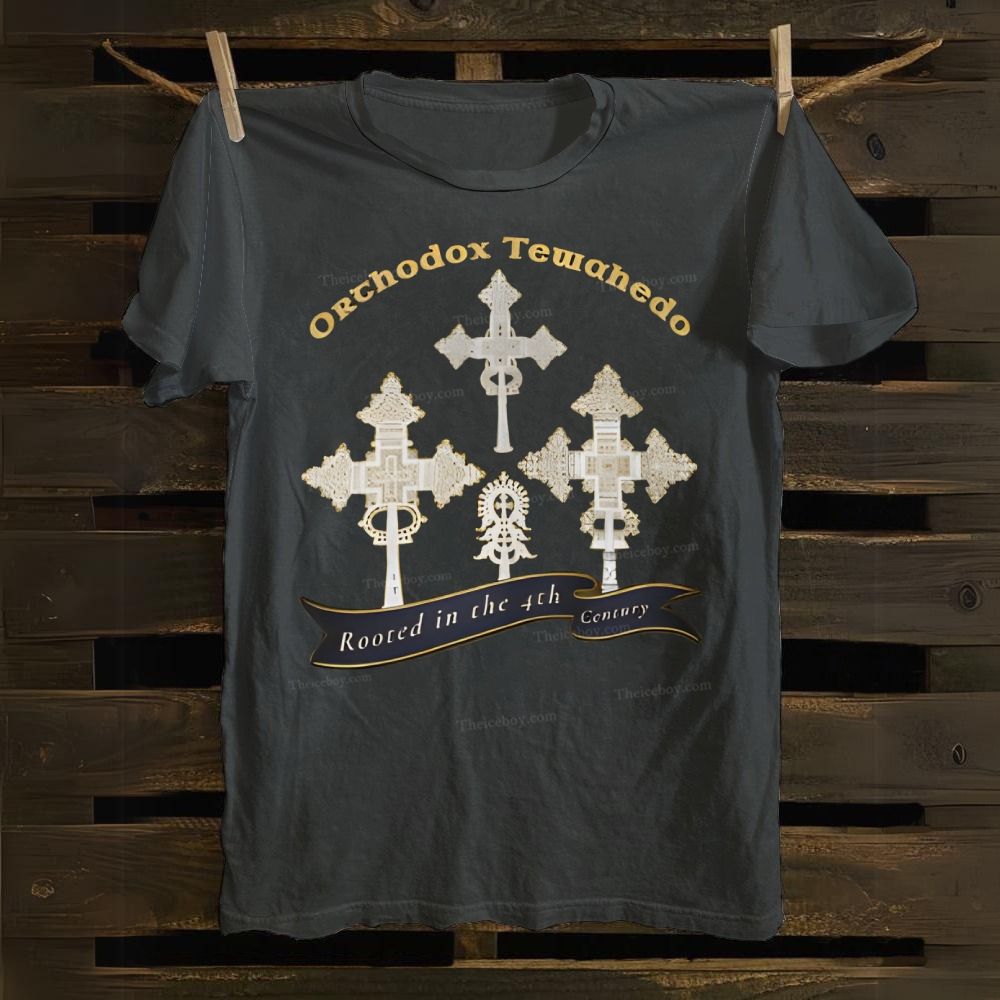 Orthodox Tewahedo Christian Cross Cotton T-shirt