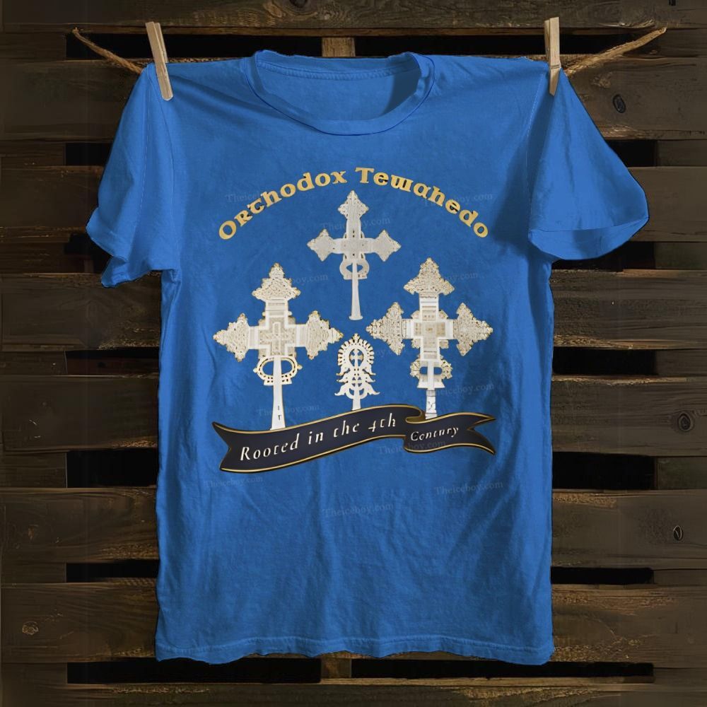 Orthodox Tewahedo Christian Cross Cotton T-shirt