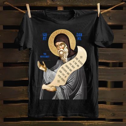 ST Daniel The Hesychast Cotton T-shirt