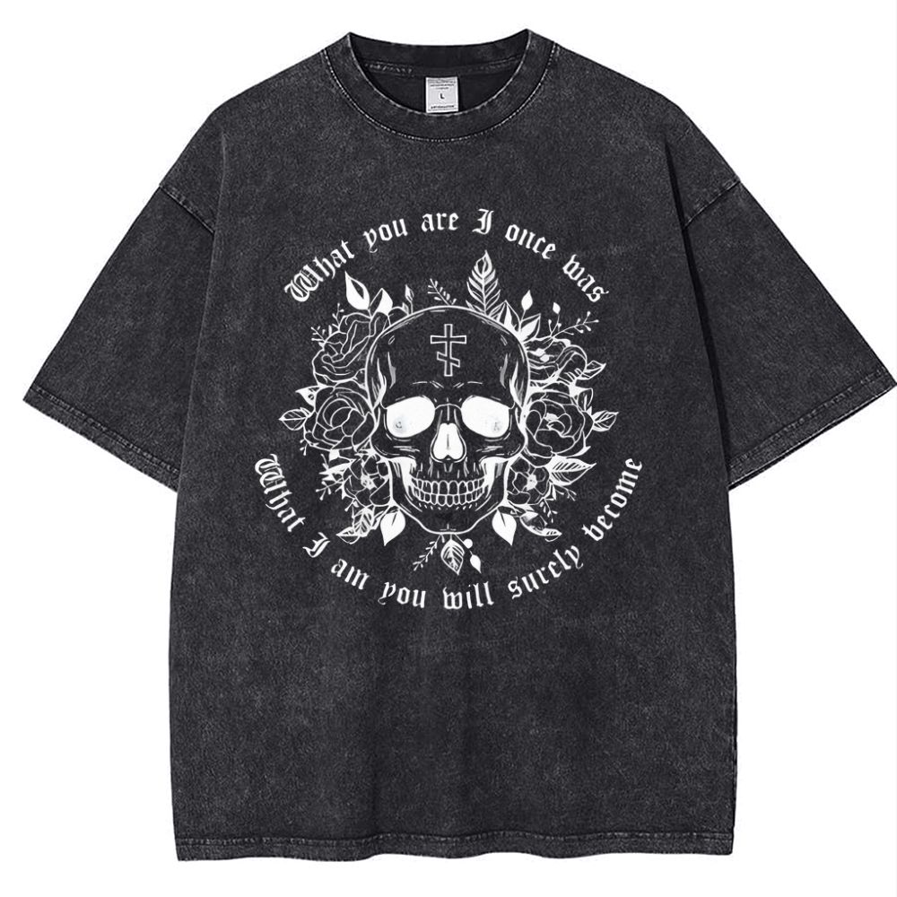 Orthodox Remember Death Snowflake Vintage Cotton T-Shirt