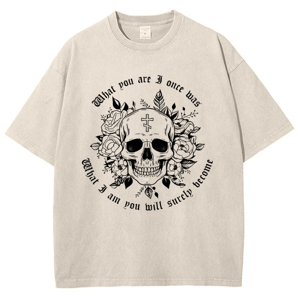 Orthodox Remember Death Snowflake Vintage Cotton T-Shirt