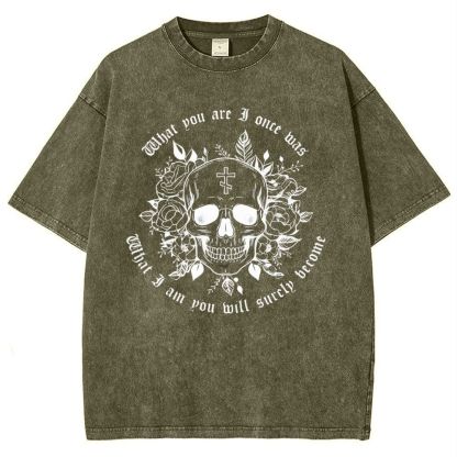 Orthodox Remember Death Snowflake Vintage Cotton T-Shirt
