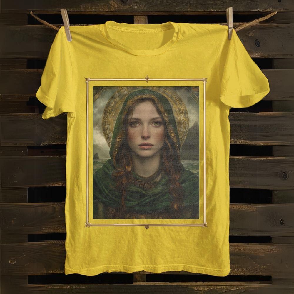 Religious Figures Saint Dymphna Cotton T-shirt