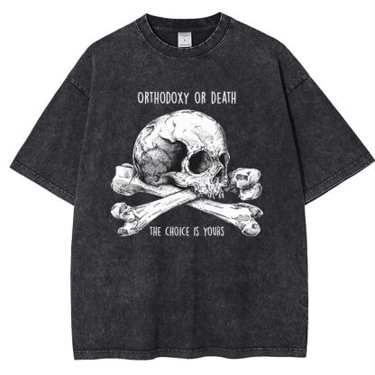 Orthodoxy Or Death Snowflake Vintage Cotton T-Shirt