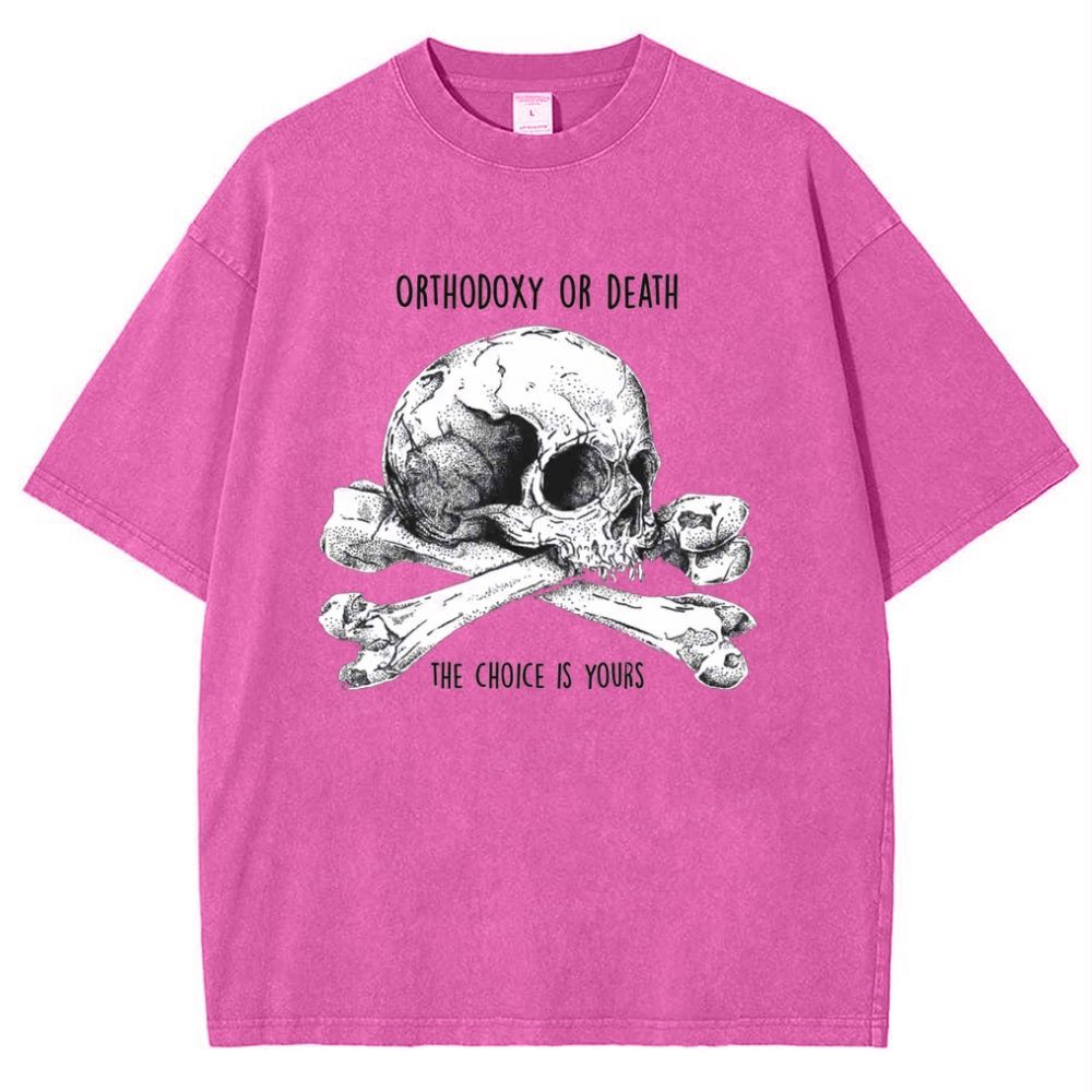 Orthodoxy Or Death Snowflake Vintage Cotton T-Shirt