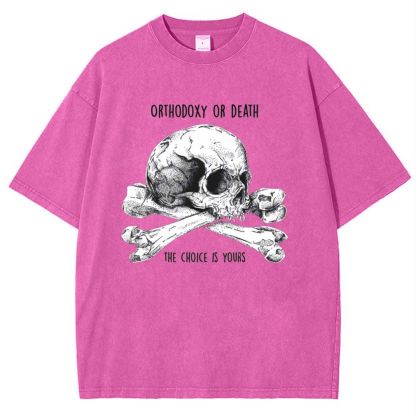 Orthodoxy Or Death Snowflake Vintage Cotton T-Shirt