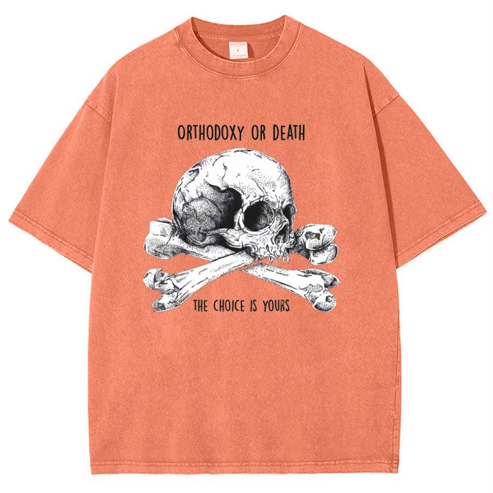 Orthodoxy Or Death Snowflake Vintage Cotton T-Shirt