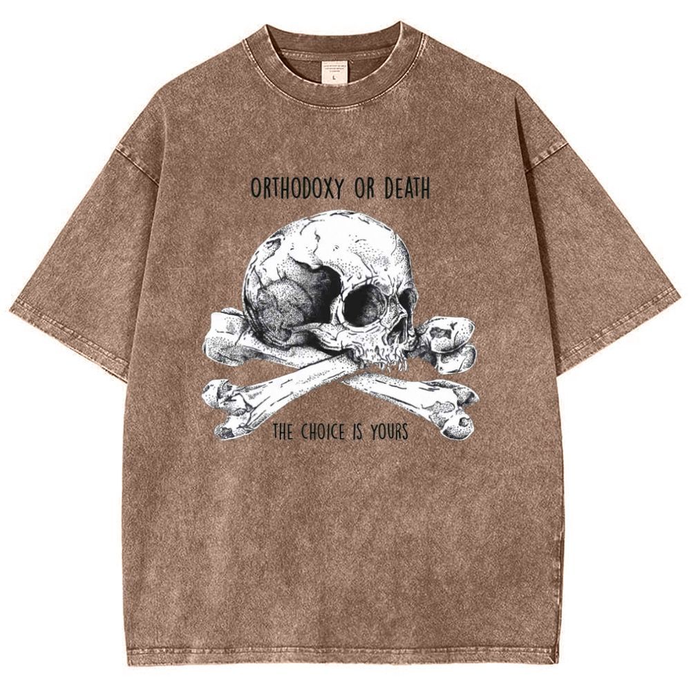 Orthodoxy Or Death Snowflake Vintage Cotton T-Shirt