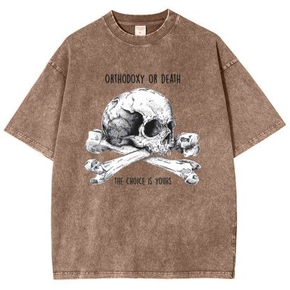 Orthodoxy Or Death Snowflake Vintage Cotton T-Shirt