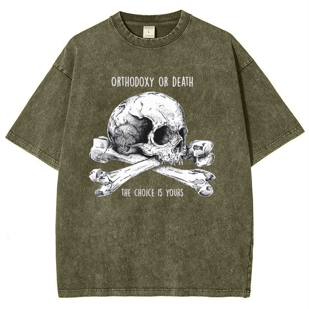 Orthodoxy Or Death Snowflake Vintage Cotton T-Shirt