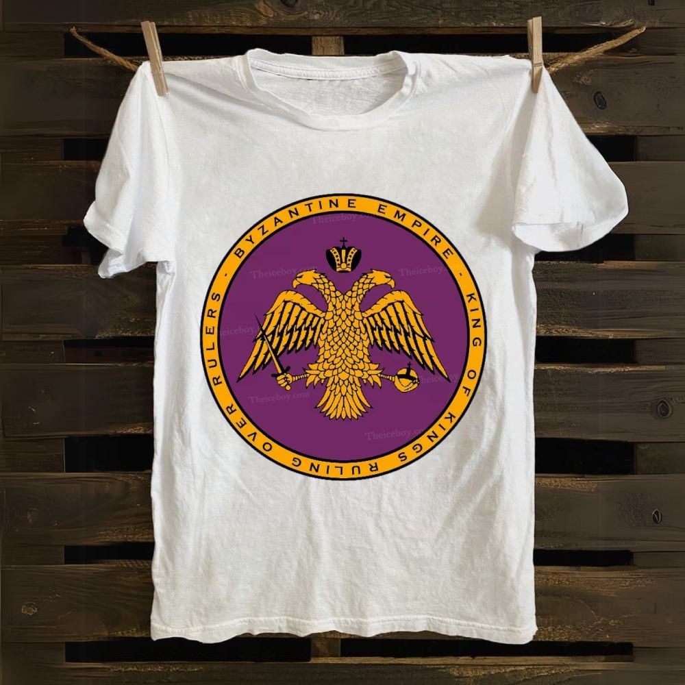 Byzantine Empire Double-Headed Eagle Cotton T-shirt