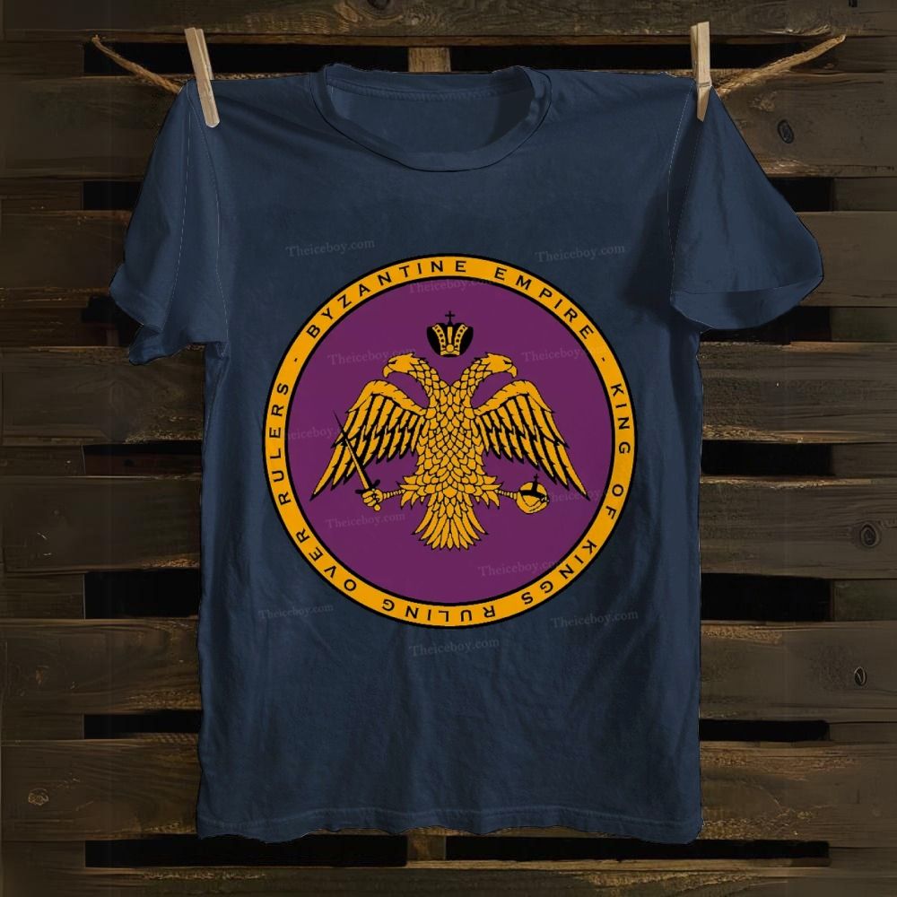 Byzantine Empire Double-Headed Eagle Cotton T-shirt