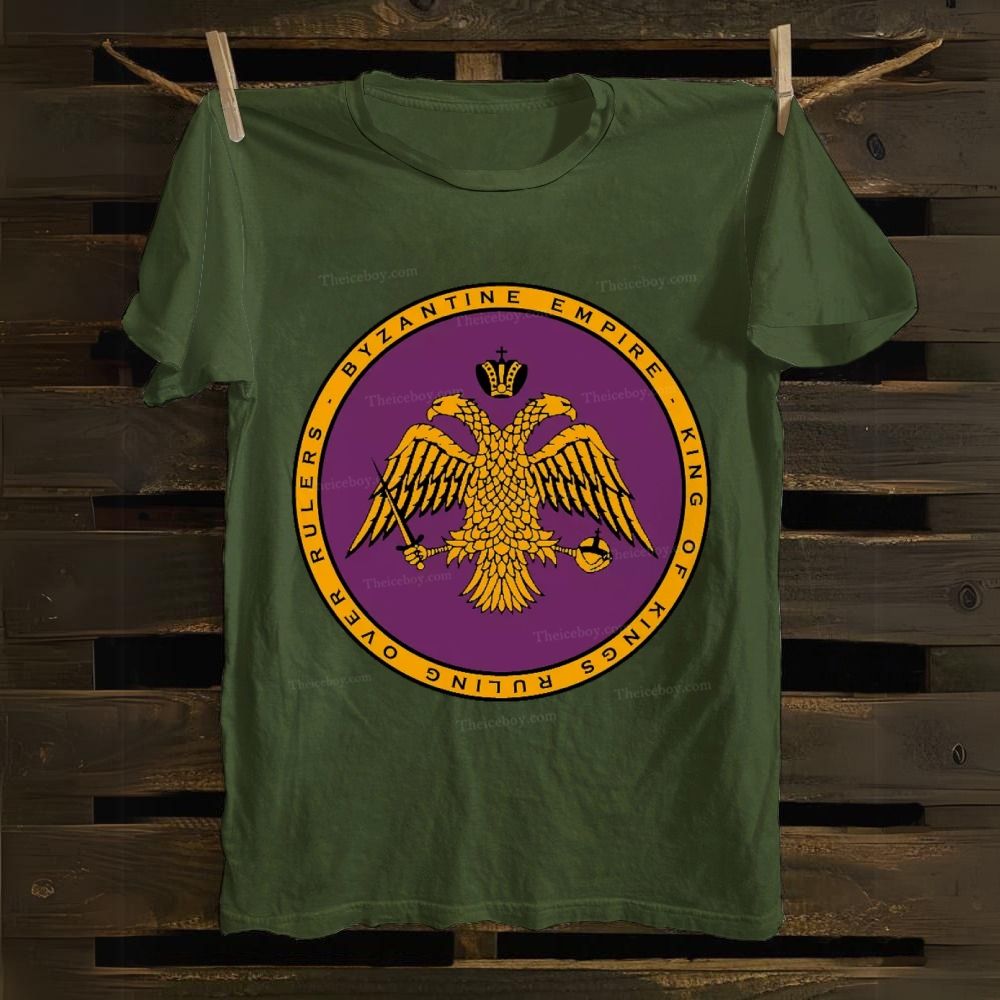 Byzantine Empire Double-Headed Eagle Cotton T-shirt