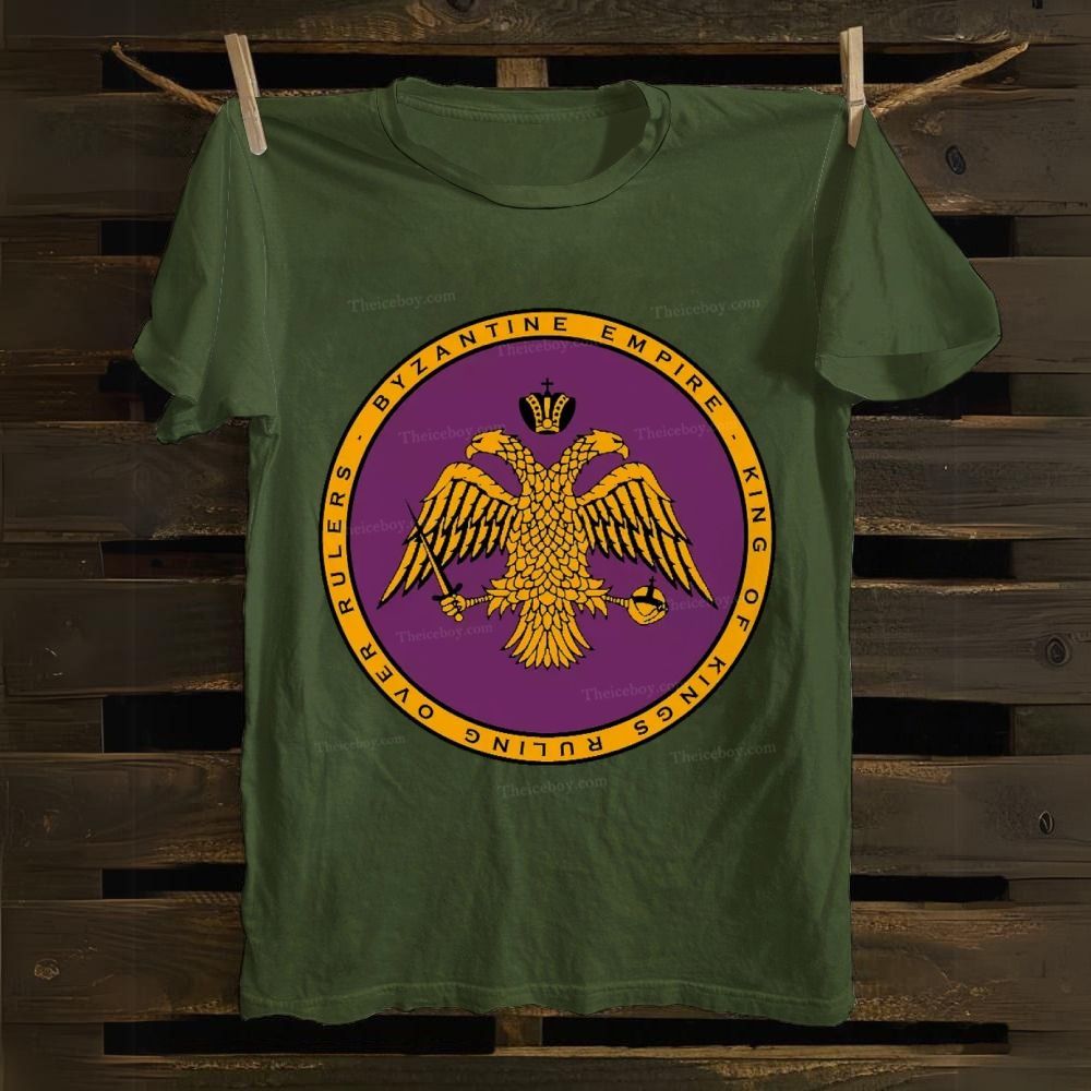Byzantine Empire Double-Headed Eagle Cotton T-shirt