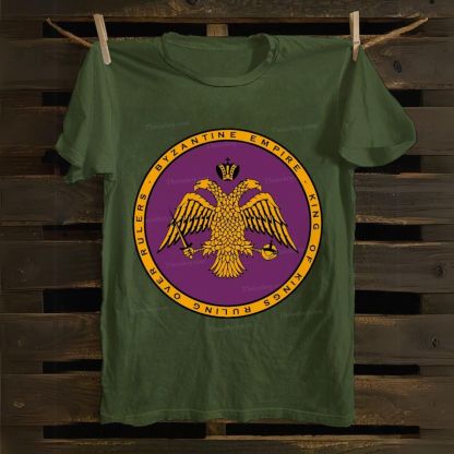 Byzantine Empire Double-Headed Eagle Cotton T-shirt