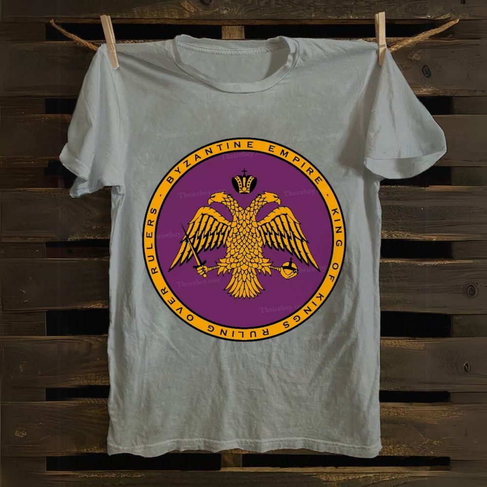 Byzantine Empire Double-Headed Eagle Cotton T-shirt