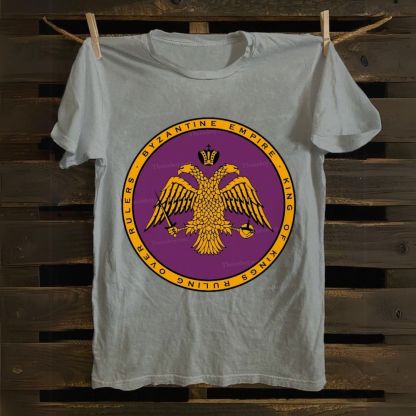Byzantine Empire Double-Headed Eagle Cotton T-shirt