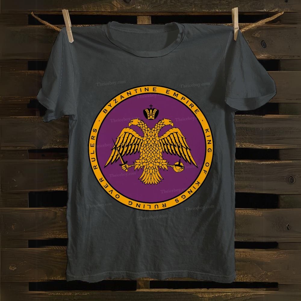 Byzantine Empire Double-Headed Eagle Cotton T-shirt