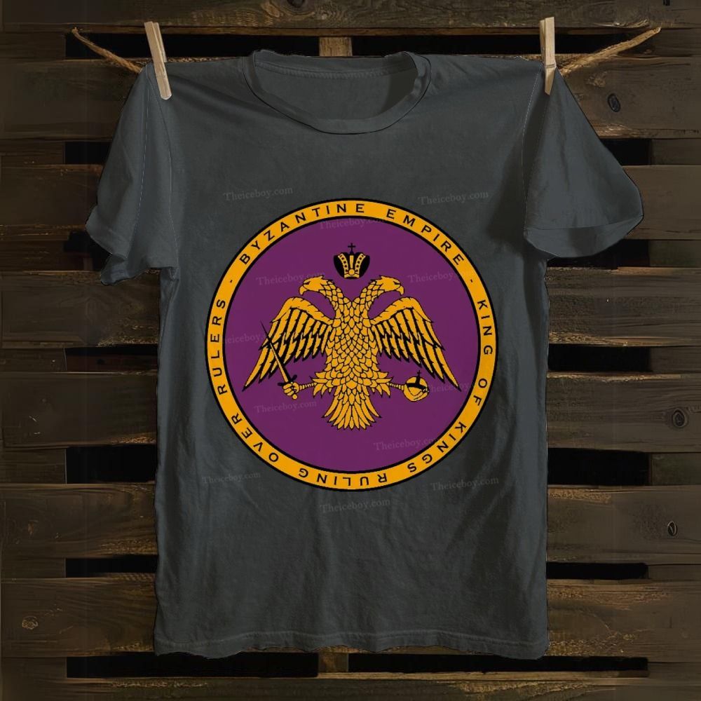 Byzantine Empire Double-Headed Eagle Cotton T-shirt