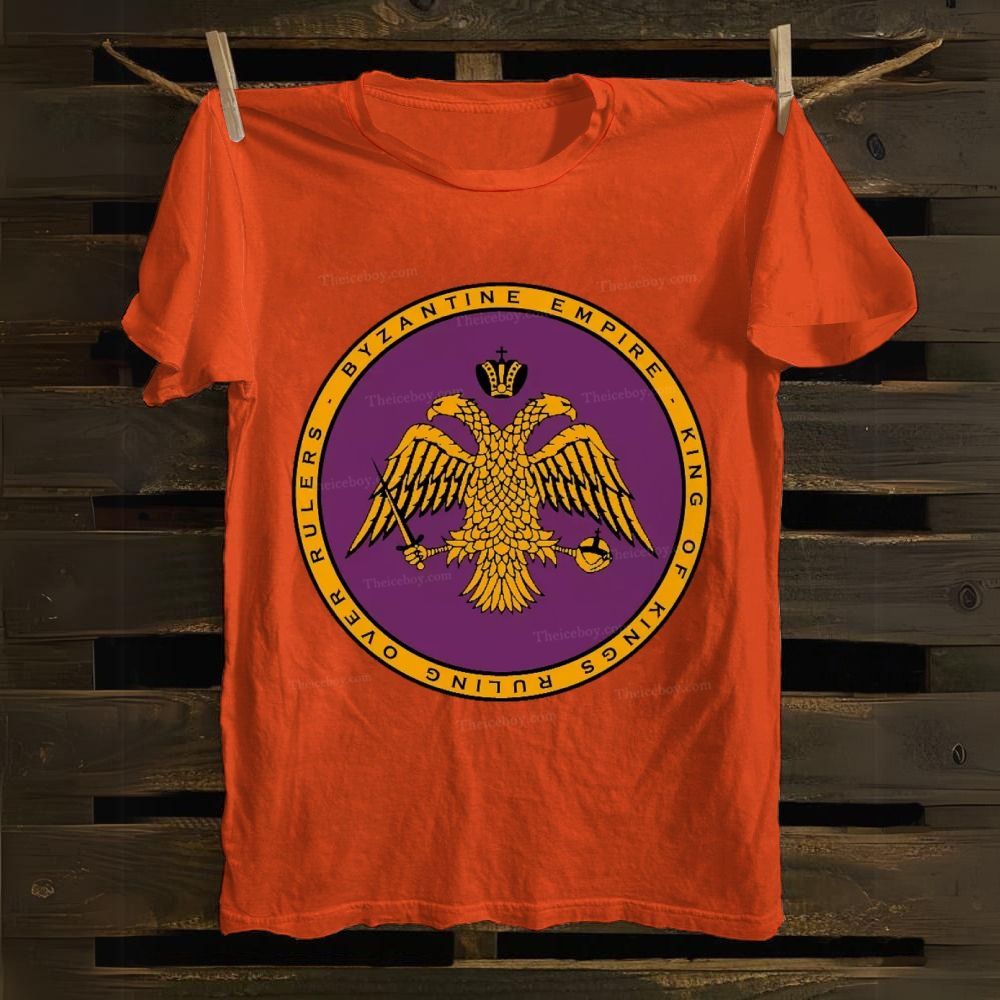 Byzantine Empire Double-Headed Eagle Cotton T-shirt